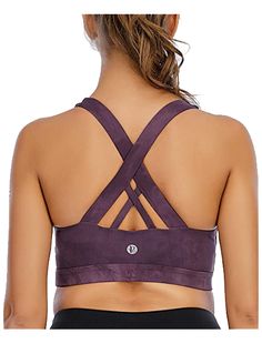 Sports Bra for Women, Criss-Cross Back Padded Strappy Sports Bras Medium Support Yoga Bra with Removable Cups: -women sports -sports dress -nike sports -all sports -sport casual outfits -sport wear women -sportswear -fashion sport -sports team outfits for women -sports hairstyles -lululemon spandex -sport shorts -womens sports wear -hair for sports -black athletic shoe -vsx sport -bra outfit fashion -sports fitness -outfit sport -sports apparel -outfits for sports events -adidas sport bras Running Bra