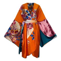 Serenity Kimono (Short) - Lashawn Janae Shiny Fabric, Short Kimono, Long Kimono, Feather Dress, Silk Kimono, Kaftan Dress, Polished Look, Kimonos, Formal Occasion