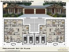 the australian home design 3500 duplex floor plan