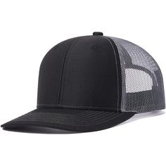 Trucker Hat - Mesh Snap Back - Unisex Adjustable Baseball Cap - Outdoor Hats For Men Women Snap Closure Hand Wash Only Classic Design: The Mid-Profile Design ,Slightly Curved Bill,Six Panels, A Slightly Rounded Crown Shape, Pre-Curved Visor, And Premium Contrasting Topstitch Detailing. One Size Fits Most:With An Plastic Adjustable Snapback Design, This Hat Offers Versatility In Sizing For A Comfortable Fit, Making It Suitable For Men, Women, And Even Youth. Black Six-panel Trucker Hat, Black Trucker Snapback Hat Six-panel, Black Trucker Hat Six-panel, Black Breathable Six-panel Hat, Gray Adjustable Snapback Hat Six-panel, Black Breathable Flat Brim Hat, Black Flat Brim Hat Breathable, Adjustable Gray Six-panel Trucker Hat, Gray Adjustable Six-panel Trucker Hat