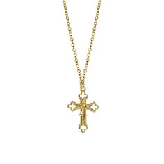 Our detailed cross crucifix pendant hangs on this beautiful gold-tone necklace. In high luster gold tone, this crucifix necklace is ideal for a special occasion or gift. Experience this cross and crucifix as a divine blessing all while wearing it for special events or on a daily basis. A true symbol of life and spirituality, the cross necklace is a reminder of our spiritual selves and of the opportunities that faith gives us. This crucifix pendant necklace is an investment-worthy classic. It mak Channel Jewelry, Symbols Of Faith, Detailed Cross, Crucifix Necklace, 1928 Jewelry, Faith Jewelry, Interchangeable Jewelry, Cross Earrings, Gold Tone Necklace