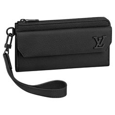 Louis Vuitton Black, Contemporary Minimalist, Designer Wallets, Small Accessories, Long Wallet, Fashion Boutique, Calf Leather, Vintage Shops, Wallets