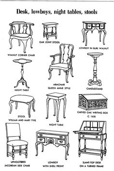 the table and chairs are labeled in different styles, sizes, and colors to choose from