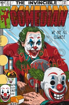 an image of a comic book cover with the joker