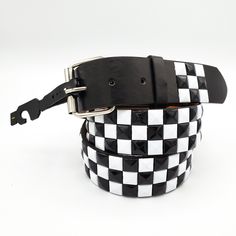 Sizes:  S, M, L, and XL.  Material: Bonded Leather Belt. Metal Belt Buckle Included. Belt Width: About 1-1/2 inches (3.8 cm). Snap-on buttons to interchange buckles. Available Sizes: S (28-31) M(32-36) L(37-41) XL(42-45). Belt Length Waist Size Adjustable From (Inches) Small (28-31) 28 - 31 inches Medium (32-36) 32 - 36 inches Large (37-41) 37- 41 inches X-Large (42-45) 42 - 45 inches White Pyramid Belt, White Studs, Studded Belt, Metal Belt, Suspender Belt, Studded Leather, Belt Size, Unisex Style, Belt Buckle