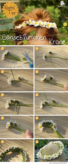 how to make a cute daisy crown