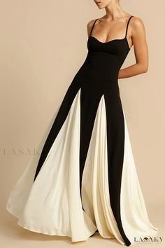 Lasaky - V Neck Sling Dress in Rich Solid Colors Pleated Party Dress, Long Dresses Elegant, Suspenders For Women, Sling Dress, Maxi Dress Evening, Loose Outfit, Style Maxi Dress, Party Dress Long, Fashion Colours