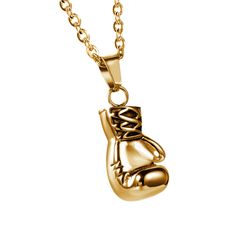 PRICES MAY VARY. 🌈【Unique and Stylish Design】 This Golden Boxing Glove Necklace Pendant is designed with a punk boxing glove shape, making it a unique and stylish accessory for both men and women. It is perfect for those who want to stand out with their fashion choices. ☘【High-Quality Stainless Steel Material】Crafted from environmental protecting stainless steel, this necklace pendant ensures durability and longevity. It is a safer material choice for jewelry and has excellent electroplated wor Necklace Gym, Boxing Glove, A Punk, Gold Band Ring, Boxing Gloves, Golden Color, Steel Material, Punk Fashion, Stylish Accessories