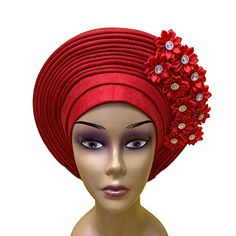 PRICES MAY VARY. 100% Polyester MADE IN CHINA Drawstring closure Hand Wash Only Welcome to our shop.
 
 Item Name :African Gele Headwrap Cap
 
 Items Number:Aghc2021121501
 
 Material:100% Polyester.
 
 Weight: About 0.35 KG.
 
 Color: As shown in the figure,the details shall be subject to the physical goods received.
 
 Ocassion: Perfect for every occasion such as weddings, parties, church activities, engagement parties.
 
 Packaging & Delivery
 Selling Units:Single item
 Single package size: 1 Adjustable Cap Style Headpiece For Party, Adjustable Cap Headpiece For Party, Adjustable Bonnet For Party, Adjustable Party Bonnet, Red Wedding Cap, Adjustable Headband For Church, Adjustable Church Hat Headpiece, Adjustable Church Headpiece Hat, Adjustable Hat Headpiece As Gift