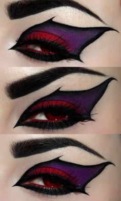 Beautiful Eye Makeup. This would work really well for a Maleficent costume.. October Makeup, Maleficent Costume, Halloween Eyes, Beautiful Eye Makeup, Art Makeup, Halloween Costumes Makeup, Gothic Makeup