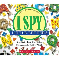 the cover of i spy little letters