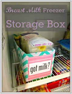 a refrigerator filled with lots of food next to a sign that reads, storage box got milk?