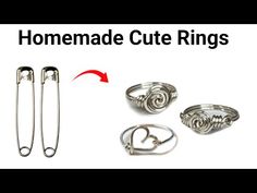 DIY Homemade Cute Rings🥹🥰/how to make rings at home/cute couple rings/best ring ever! - YouTube Diy Nose Ring, How To Make Rings At Home, Cute Couple Rings, Diy Nose Rings, Make Your Own Ring, Diy Rings