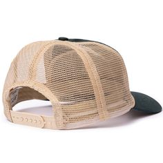 Organically grown cotton and polyester mesh that is cool and comfortable. Unstructured crown is soft and lightweight, perfect for a day full of casual activities. Adjustable back. 5-panel Mesh Back Trucker Hat, One Size Mesh Six-panel Snapback Hat, Lightweight Mesh Snapback Trucker Hat, Lightweight Mesh Snapback Hat, Adjustable Mesh Trucker Hat With Mesh Back, Adjustable Lightweight Mesh Trucker Hat, Lightweight Mesh Snapback Cap, Lightweight Mesh Baseball Cap, Mesh Back Baseball Cap