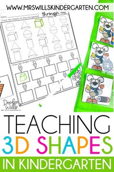 teaching 3d shapes in the classroom with this free printable worksheet