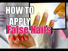 How To Apply Full Nail Tips, Artificial Nails How To Apply, False Nails At Home, Kiss Press On Nails, Grow Long Nails, Acrylic Nail Shapes