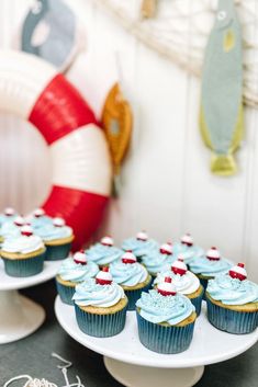 A FABULOUS Fishing Party Fishy Birthday Party, Fly Fishing Party Ideas, O Fish Ally 3 Birthday, Fishing Party Cupcakes, O Fish Ally Four Birthday, Fish Birthday Decorations, Gone Fishing Birthday Party Food, Fishing Birthday Food Ideas, O Fish Ally One Cupcakes