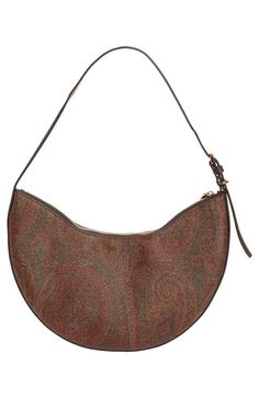 Find ETRO Paisley Hobo Bag on Editorialist. The Etro paisley hobo bag is crafted from coated canvas with a signature paisley pattern. It features a top zip closure, adjustable shoulder strap, and an interior wall pocket. This Italian-made hobo bag is trimmed with leather and is perfect for everyday use. Etro Paisley, Interior Wall, Wall Pockets, Edgy Outfits, Paisley Pattern, Hobo Bag, Paisley, Shoulder Strap, Canvas