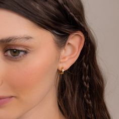 Our Infinity Diamond Huggie Hoop Earrings are the perfect understated way to show off your romantic side. Whether these dainty earrings resemble an infinity sign with a dazzling diamond in the center to you or a soft bow with a gemstone middle, they are perfect for the most special day of your life. SKU: RR-ER446 Product Details Material: High Quality Solid 925 Sterling Silver Finish: 18K Gold ∙ Sterling Silver Hoop Dimensions: ~8.5mm Inner Diameter | ~12mm Outer Diameter Featuring Huggie Hoops Initial Tag Necklace, Gold Huggies, Sideways Initial Necklace, Dainty Initial Necklace, Infinity Sign, Diamond Huggies, Gold Jewelry Earrings, Tiny Diamond, Huggie Hoop Earrings