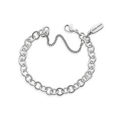 View Larger Image of Forged Link Charm Bracelet Classic Sterling Silver Bracelet With Charms, Classic Silver Charm Bracelet For Everyday, Classic Charm Bracelet With Lobster Clasp For Everyday, Classic Charm Bracelet With Sterling Silver Clasp, Classic Metal Charm Bracelet With Sterling Silver Clasp, Classic Metal Bracelets With Charms, Classic Silver Oval Link Charm Bracelet, Classic Silver Charm Bracelet With Oval Links, Classic Adjustable Nickel-free Charm Bracelet