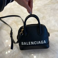 Almost Brand New Authentic Can Be Crossbody Balenciaga Bag Bags Balenciaga, Balenciaga Black, Round Bag, Small Handbag, Balenciaga Bag, Small Handbags, Mini Bag, Balenciaga, Bag Lady