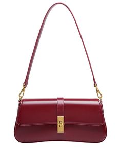 Color/Material: Burgundy Leather Measures 10.2In Wide X 4.7In High X 2In Deep Shoulder Strap Drops 43.3In Imported Please Note: All Measurements Were Taken By Hand And Are Approximate; Slight Variations May Occur. Burgundy Handbag, Maroon Bag, Burgundy Purse, Burgundy Bag, 2024 Trends, Small Shoulder Bag, Needle And Thread, Fall 2024, Adele