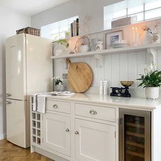 17 Shiplap Kitchen Backsplash Ideas for Your Next Remodel Shiplap Kitchen Backsplash, Open Storage Kitchen, White Kitchen Drawers, White Kitchen Windows, Shelf With Corbels, White Kitchen Shelves, Beige Kitchen Cabinets, Gray Tile Backsplash, Backsplash With White Cabinets