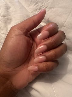 Minimalist Nails On Black Women, Brown Nails For Brown Skin, Natural Nail Colours Shades, Natural Set Nails, Natural Almond Nails Black Women, Nail Polish Inspo Natural Nails, Natural Manicure Black Woman, Natural Nails Growth, Nails Not Long