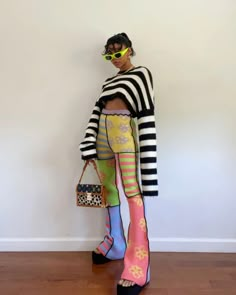 Bold Colors Outfits, Pattern Mixing Outfits, Bold Outfits, Oc Outfits, Pattern Outfits, No Rules, Pattern Play, Eclectic Fashion, Funky Fashion