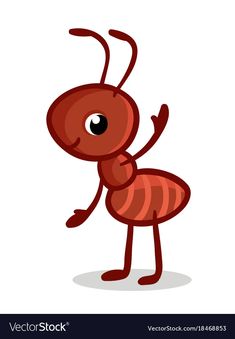 an antelope cartoon character standing and waving