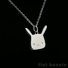 New line of cute animal jewelry now available in my shop. 304 Stainless Steel - Hypoallergenic - Tarnish resistant. 🐇 Kawaii bunny necklace by Flat Bonnie. Cute Silver Hypoallergenic Necklace, Cute Hypoallergenic Silver Charm Necklaces, Cute Charm Necklaces For Gifts, Cute Silver Charm Necklaces For Everyday, Cute Hypoallergenic Sterling Silver Necklaces, Cute Nickel-free Stainless Steel Jewelry, Cute Silver Charm Necklaces With Lobster Clasp, Cute Hypoallergenic Sterling Silver Necklace, Cute Hypoallergenic Charm Necklaces For Gifts