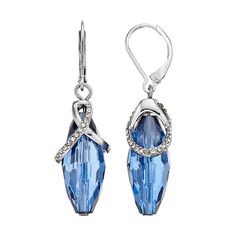 Subtle, yet fantastic, these Simply Vera Vera Wang drop earrings are the perfect choice for any occasion.EARRING DETAILS Length: 1.75 in. Closures: leverback Plating: jet  Not appropriate for children 14 years old and younger. Size: One Size. Color: Blue. Gender: female. Age Group: adult. Vera Wang Collection, Vera Wang Jewelry, Crystal Hanging, Hanging Beads, Women's Jewelry And Accessories, Jewelry Making Tutorials, Simply Vera Wang, Blue Jewelry, Simply Vera