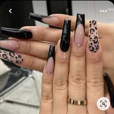 #nails Elegant Acrylic Nails, Leopard Print Nail Art, Leopard Print Nail, Leopard Nail Designs, Print Nail Art, Cheetah Print Nails, Leopard Print Nails, Grunge Nails, Glow Nails