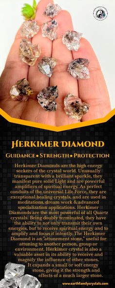 Herkimer Diamond Crystal Meaning, Diamond Crystal Meaning, Crystals Meaning, Stone Meanings, Crystal Tips