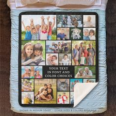 a blanket that has pictures on it with the words, you're not an color choice