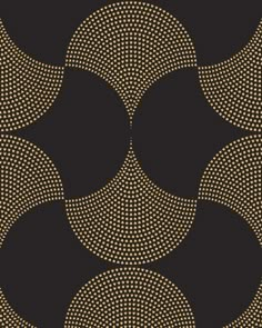 a black and gold background with circles