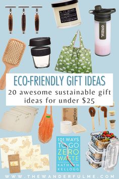 eco - friendly gift ideas for the whole family that are also under $ 25 from www themandrumme com