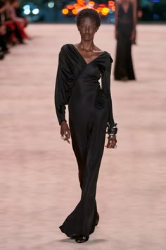 Saint Laurent Fall 2022, Ysl Dress, Anok Yai, Event Outfit, Winter 2022