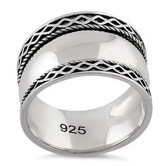 Top of ring height: 18mm

      Shank width: 7mm

    
 
       Metal:    925 sterling silver

      Finish :    high polish

       Design goes all the way around the ring Bali Design, Quality Rings, Polish Design, Old Tattoos, Almost Perfect, Sterling Ring, Ring Designs, Sterling Silver Rings, Bali