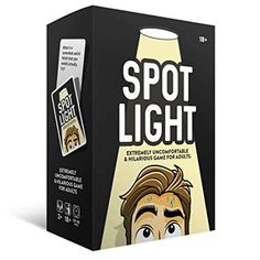 the box contains an image of a man's face with a light on it