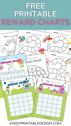 free printable reward chart for kids to use