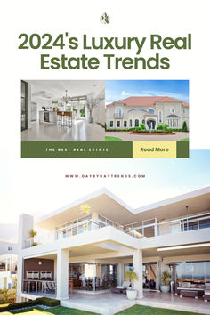 the front cover of a real estate brochure