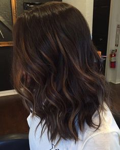 Partial Balayage Indian Hair, Curly Color, Balayage Hair Dark, Beauty Lounge, Dark Brown Hair