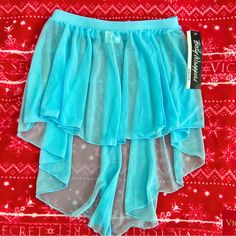 Brand New With Tags. Size Xs/S Light Blue Stretch Mini Skirt, Blue Stretch Tiered Mini Skirt, Fitted Blue Mini Skirt, Blue Fitted Mini Skirt, Blue Fitted Tiered Mini Skirt, Stretch Blue Tiered Skirt, Light Blue Stretch Skirt, Blue Skirted Bottoms, Blue Stretch Skirted Bottoms