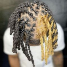 Men Locks Dreadlocks Style, Dread Braids Men, Locks Hairstyle, Skunk Stripe Hair, Cabelo Black, Dyed Dreads, Stripe Hair, Loc Styles For Men, Mens Dreads