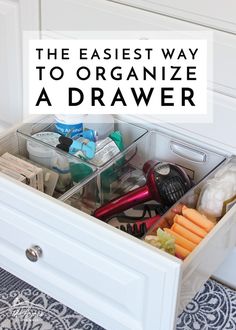 the best way to organize a drawer