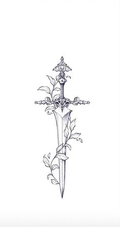 Mechanical Tattoo, Sternum Tattoo Design, Vogel Tattoo, Bookish Tattoos, Tattoo Zeichnungen, Fantasy Tattoos, Vine Tattoos, Dagger Tattoo, Tattoo Style Drawings