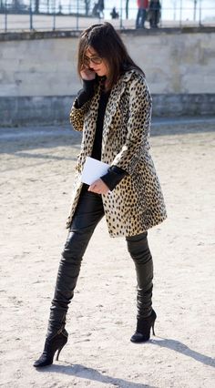 Leopard Print Outfits, Modern Street Style, Emmanuelle Alt, Giovanna Battaglia, Diana Vreeland