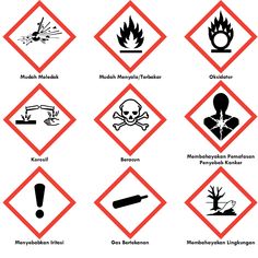 an image of hazard signs in red and black