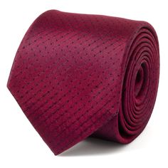 Red Pin Dot Men's Tie Image 1 Burgundy Tie, Tie Crafts, Black Pins, Men's Tie, Modern Gentleman, Dots Pattern, Ties Mens, Silk Ties, Formal Occasion